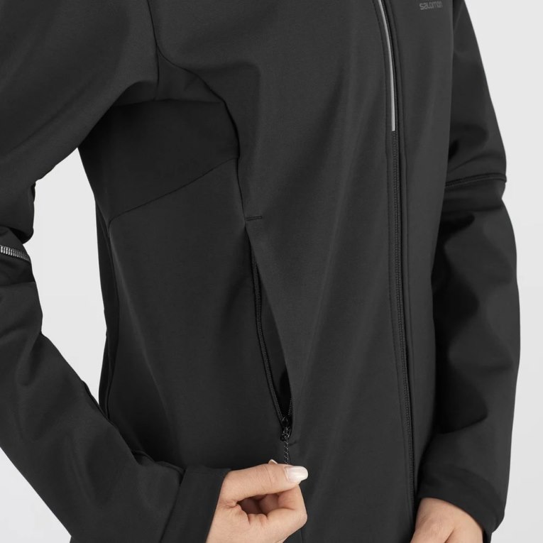 Salomon Agile Women's Shell Jackets Black | CA 65C3
